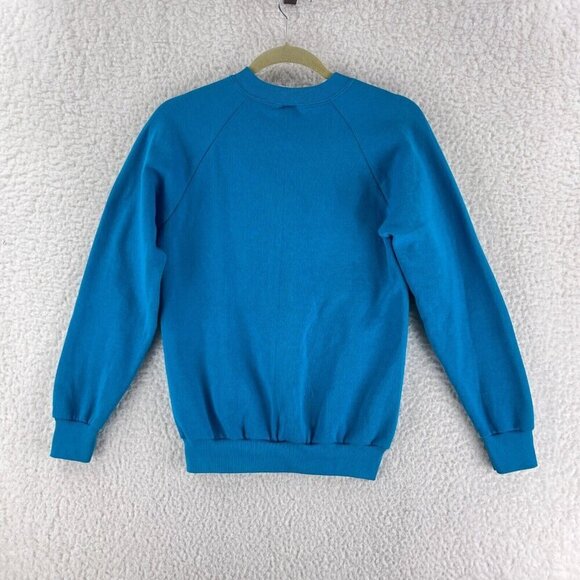 Fruit of the Loom Blue Pullover Crew Neck Sweater Womens‎ Made in USA Size Small - Picture 10 of 13